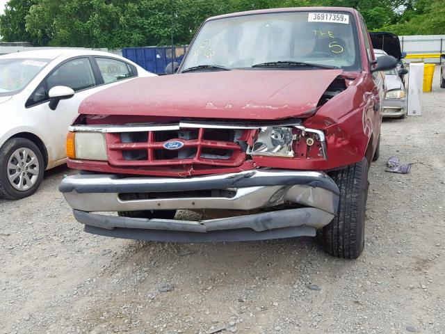 1FTCR10X3RPC46731 - 1994 FORD RANGER RED photo 9