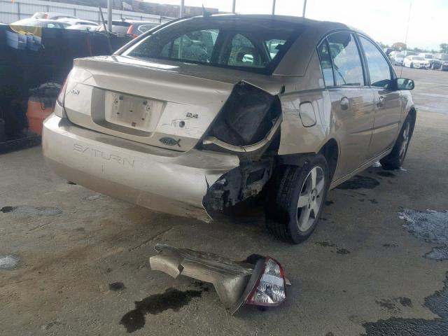 1G8AL55B77Z101765 - 2007 SATURN ION LEVEL GOLD photo 4