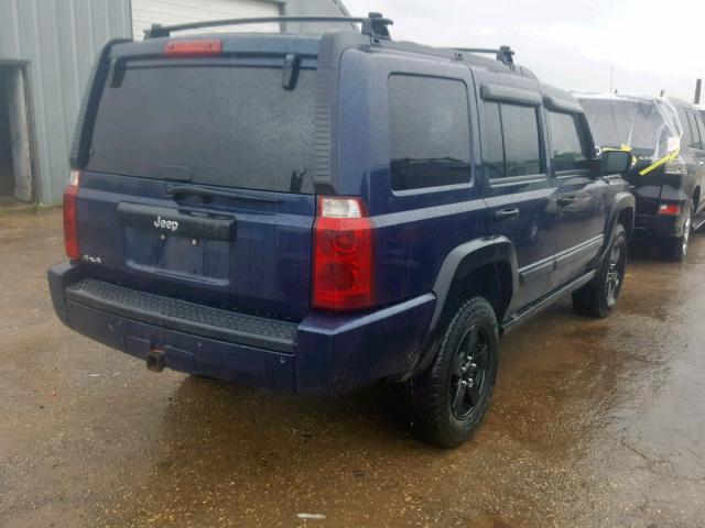 1J8HG48K96C244080 - 2006 JEEP COMMANDER BLUE photo 4