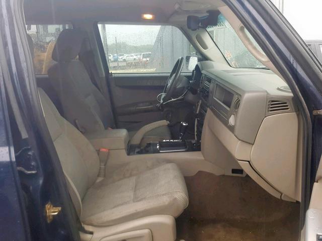 1J8HG48K96C244080 - 2006 JEEP COMMANDER BLUE photo 5