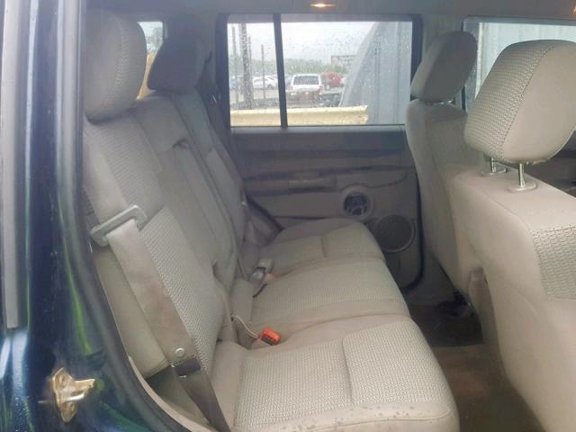 1J8HG48K96C244080 - 2006 JEEP COMMANDER BLUE photo 6