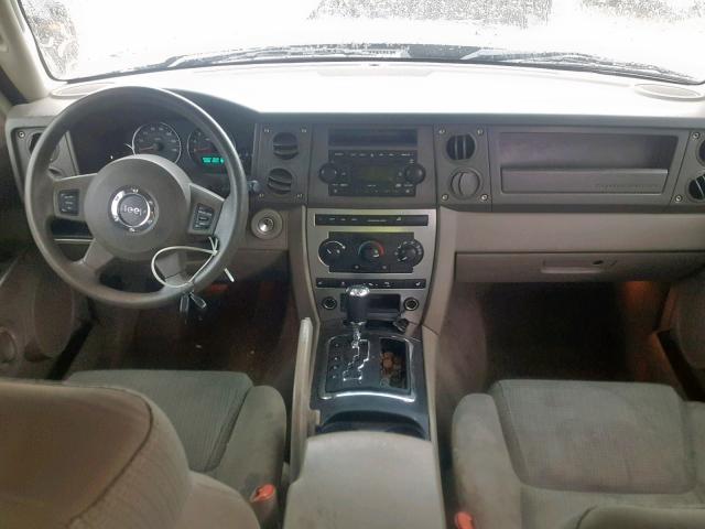 1J8HG48K96C244080 - 2006 JEEP COMMANDER BLUE photo 9