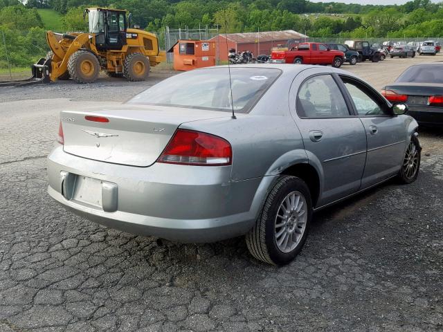 1C3EL46R64N199241 - 2004 CHRYSLER SEBRING LX GREEN photo 4