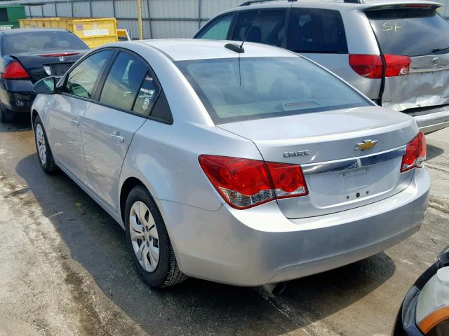 1G1P15SH7F7202970 - 2015 CHEVROLET CRUZE L SILVER photo 3