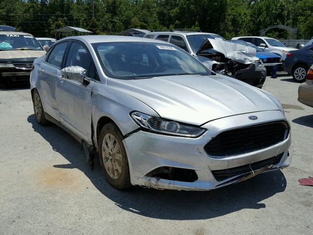 1FA6P0G71E5357292 - 2014 FORD FUSION S SILVER photo 1