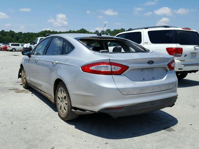 1FA6P0G71E5357292 - 2014 FORD FUSION S SILVER photo 3