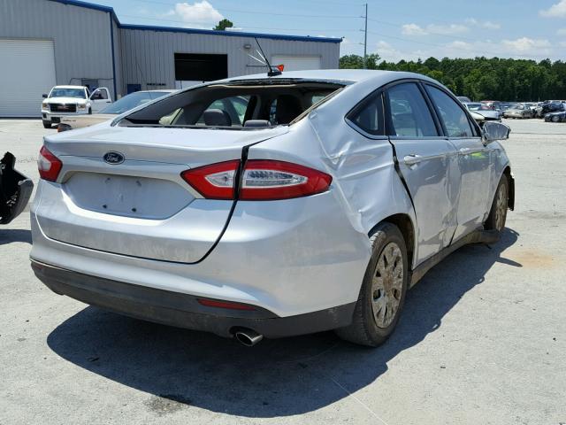 1FA6P0G71E5357292 - 2014 FORD FUSION S SILVER photo 4