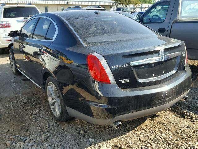 1LNHM94RX9G614753 - 2009 LINCOLN MKS BLACK photo 3