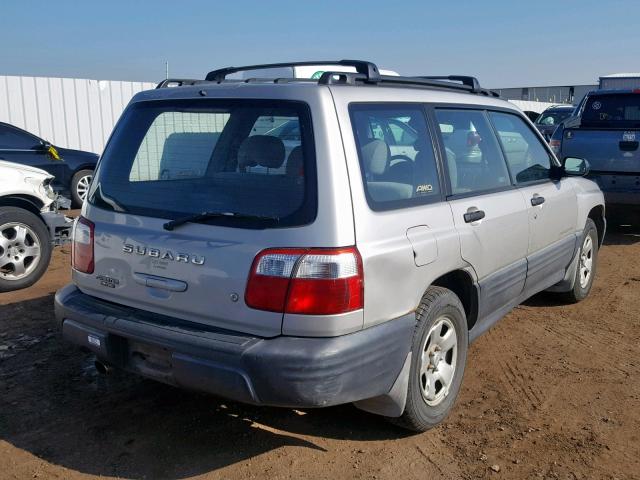 JF1SF63521G701901 - 2001 SUBARU FORESTER L SILVER photo 4