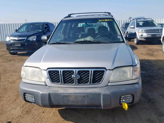 JF1SF63521G701901 - 2001 SUBARU FORESTER L SILVER photo 9