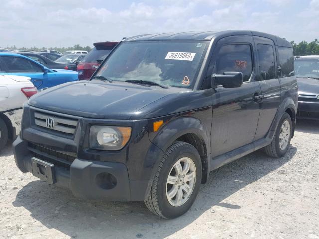 5J6YH28798L014878 - 2008 HONDA ELEMENT EX BLACK photo 2