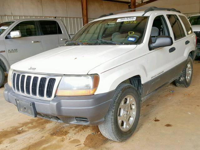 1J4GX48S11C635178 - 2001 JEEP GRAND CHER WHITE photo 2