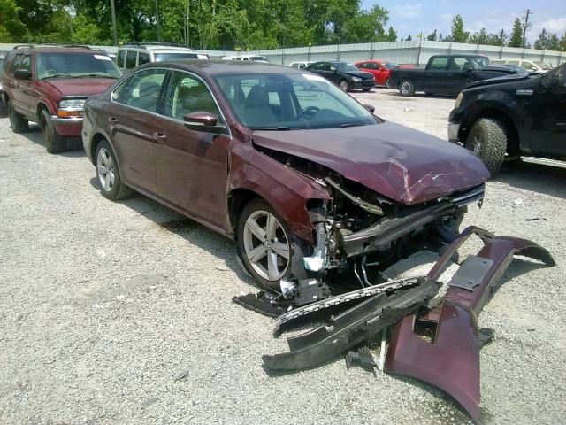 1VWBP7A37DC102354 - 2013 VOLKSWAGEN PASSAT SE PURPLE photo 1