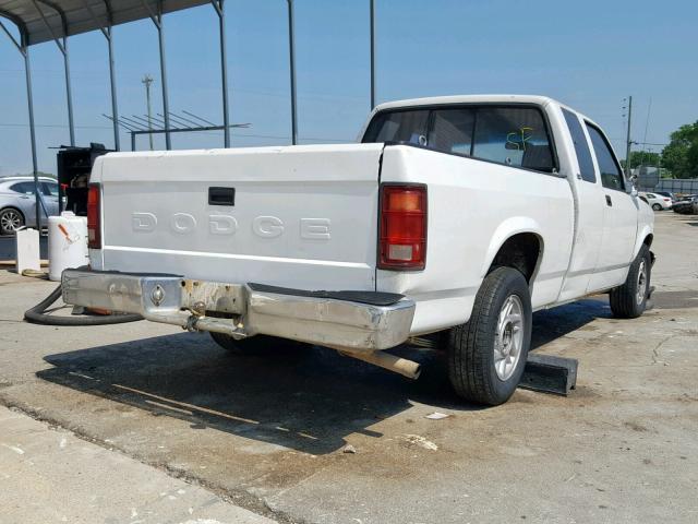 1B7GL23Y8NS514970 - 1992 DODGE DAKOTA WHITE photo 4