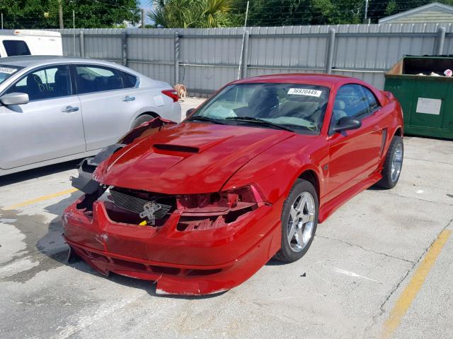 1FAFP42X5YF293920 - 2000 FORD MUSTANG GT RED photo 2