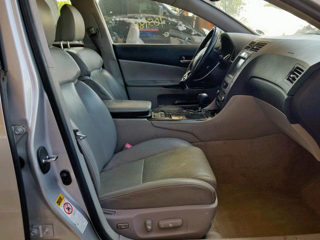 JTHCH96S060006164 - 2006 LEXUS GS 300 SILVER photo 5