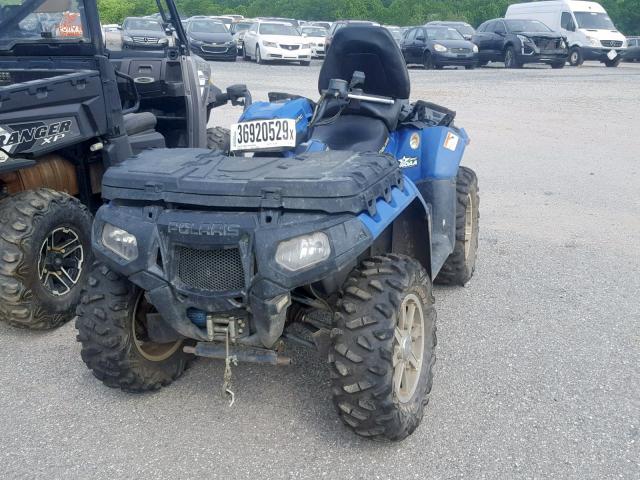 4XADX85A4BA339250 - 2011 POLARIS SPORTSMAN BLUE photo 2