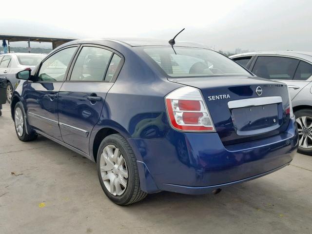 3N1AB6APXAL691543 - 2010 NISSAN SENTRA 2.0 BLUE photo 3