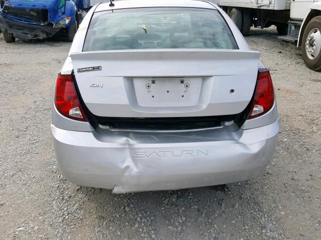 1G8AJ55F16Z146658 - 2006 SATURN ION LEVEL SILVER photo 9