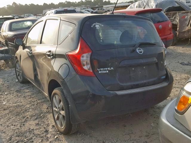 3N1CE2CP6EL431104 - 2014 NISSAN VERSA NOTE BLACK photo 3