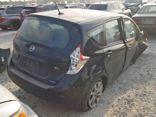 3N1CE2CP6EL431104 - 2014 NISSAN VERSA NOTE BLACK photo 4