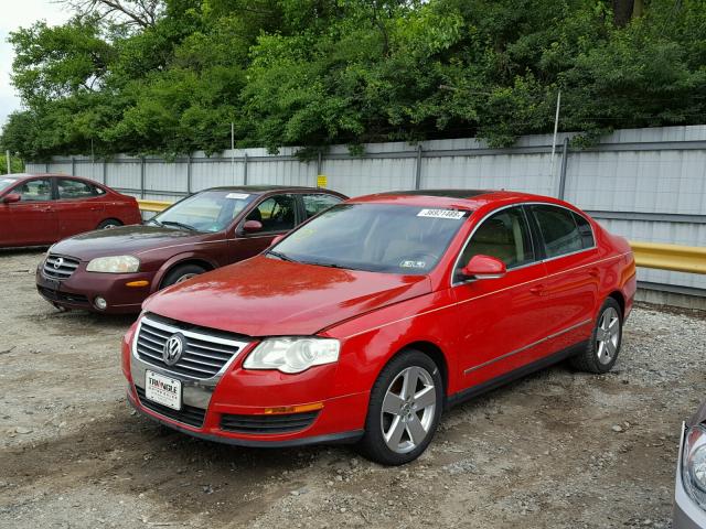 WVWAK73C88P060432 - 2008 VOLKSWAGEN PASSAT KOM RED photo 2