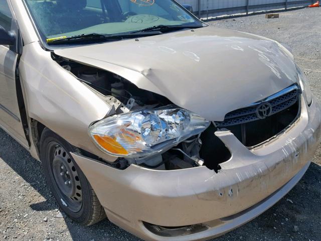 2T1BR32E28C865322 - 2008 TOYOTA COROLLA CE GOLD photo 9