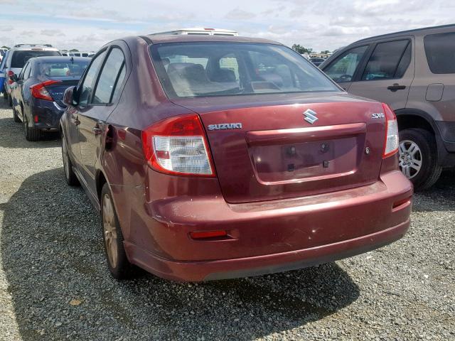 JS2YC415585102684 - 2008 SUZUKI SX4 CONVEN BURGUNDY photo 3