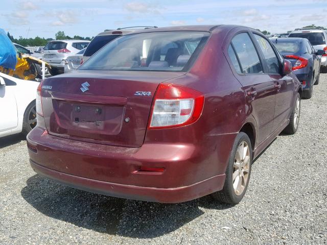 JS2YC415585102684 - 2008 SUZUKI SX4 CONVEN BURGUNDY photo 4