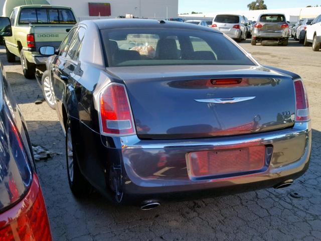 2C3CCAAG4DH640949 - 2013 CHRYSLER 300 GRAY photo 3