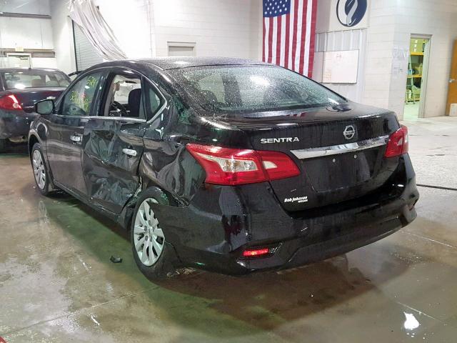 3N1AB7AP6GY334880 - 2016 NISSAN SENTRA S BLACK photo 3