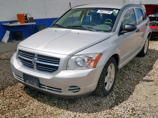 1B3HB48B28D652151 - 2008 DODGE CALIBER SX SILVER photo 2