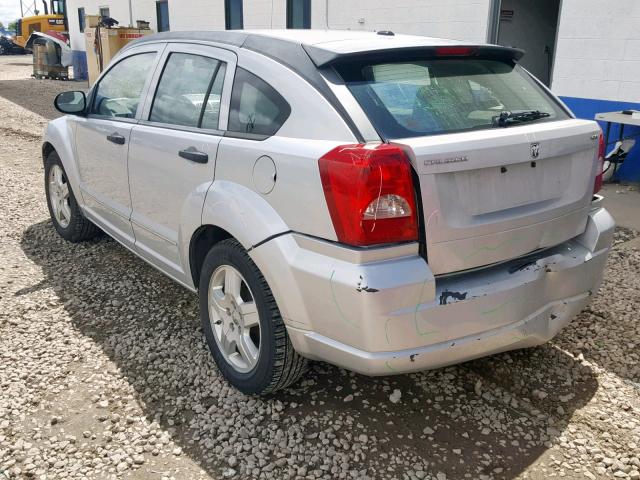 1B3HB48B28D652151 - 2008 DODGE CALIBER SX SILVER photo 3