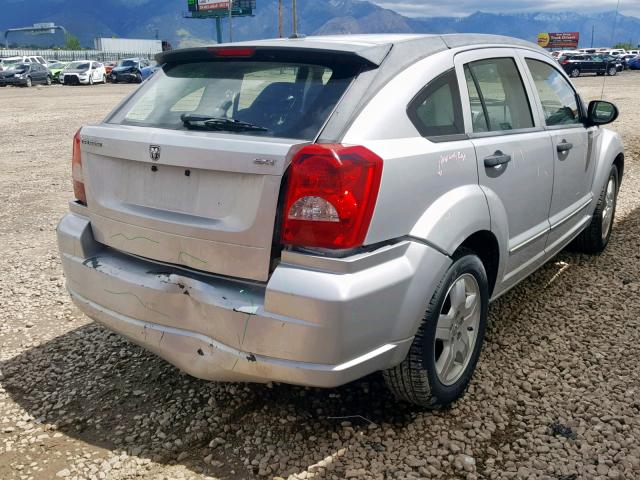 1B3HB48B28D652151 - 2008 DODGE CALIBER SX SILVER photo 4