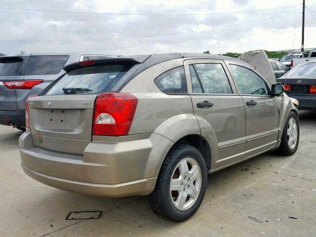 1B3HB48B28D760219 - 2008 DODGE CALIBER SX BROWN photo 4