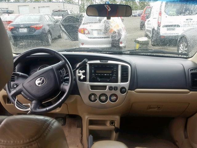 4F2CZ96114KM11280 - 2004 MAZDA TRIBUTE ES 黑色 照片 9