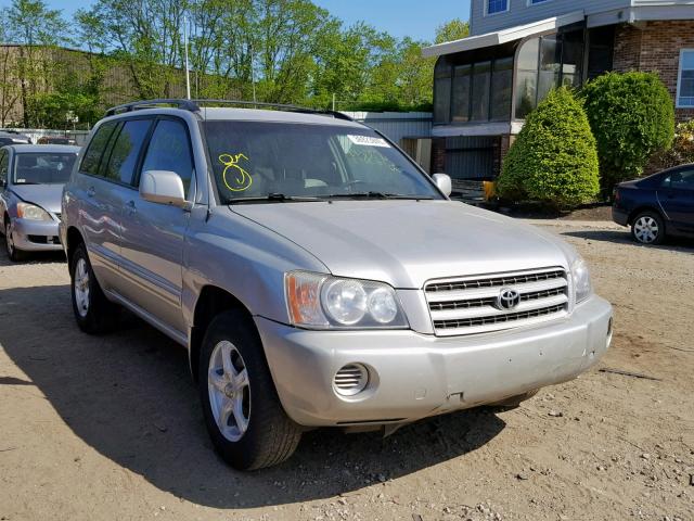 JTEHD21A410010277 - 2001 TOYOTA HIGHLANDER SILVER photo 1