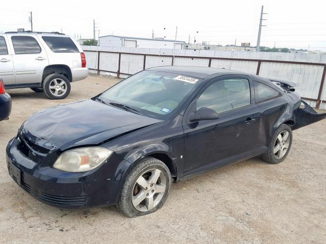 1G1AL18FX87222471 - 2008 CHEVROLET COBALT LT BLACK photo 2