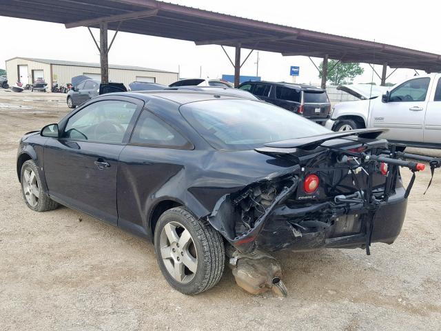 1G1AL18FX87222471 - 2008 CHEVROLET COBALT LT BLACK photo 3