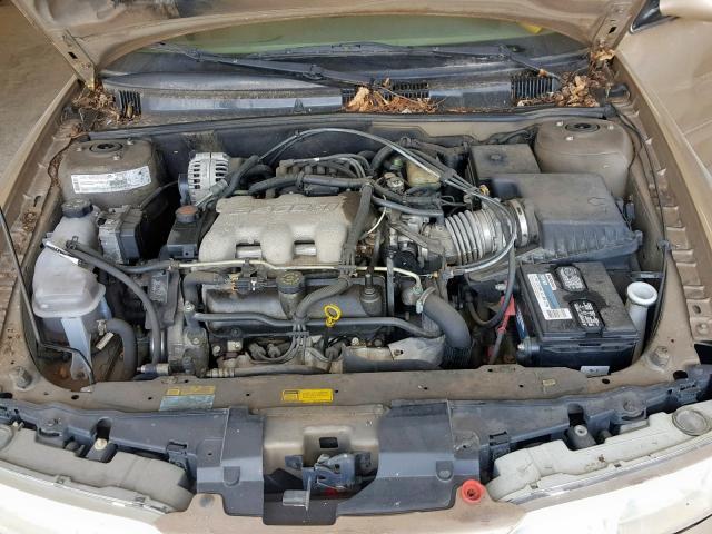 1G3NF52E61C146364 - 2001 OLDSMOBILE ALERO GLS GOLD photo 7