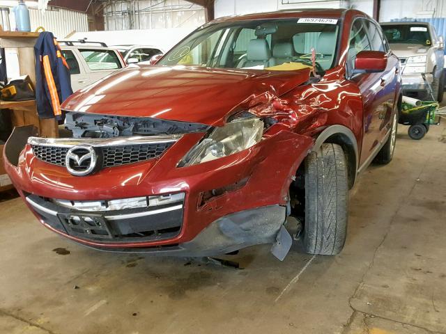 JM3TB38A680150428 - 2008 MAZDA CX-9 RED photo 2