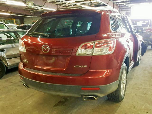 JM3TB38A680150428 - 2008 MAZDA CX-9 RED photo 4