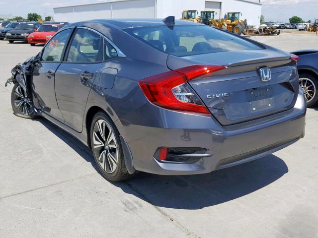 JHMFC1F7XJX034191 - 2018 HONDA CIVIC EXL CHARCOAL photo 3