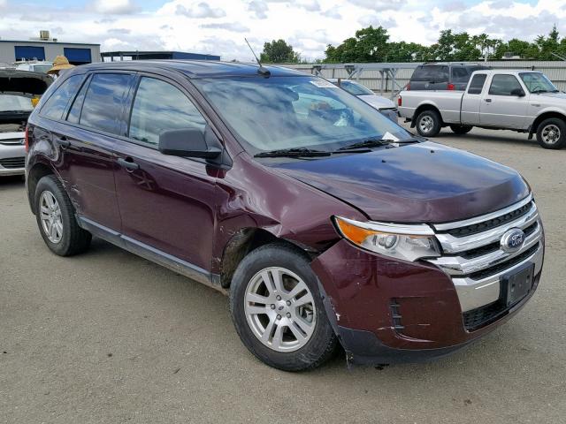 2FMDK3GC0BBA71466 - 2011 FORD EDGE SE MAROON photo 1