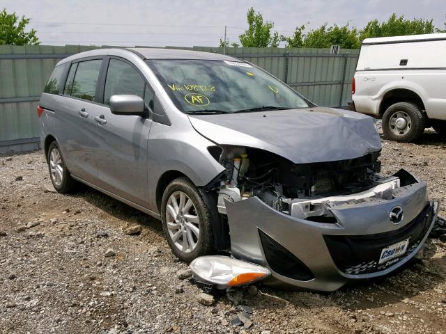 JM1CW2BL0C0108928 - 2012 MAZDA 5 SILVER photo 1