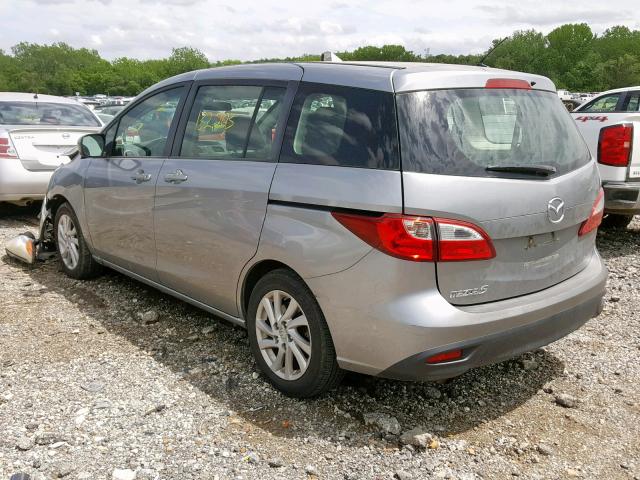 JM1CW2BL0C0108928 - 2012 MAZDA 5 SILVER photo 3