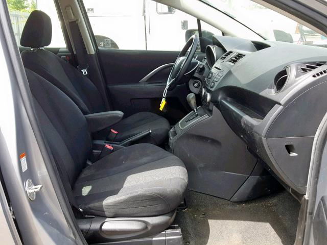 JM1CW2BL0C0108928 - 2012 MAZDA 5 SILVER photo 5