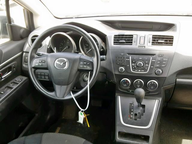 JM1CW2BL0C0108928 - 2012 MAZDA 5 SILVER photo 9