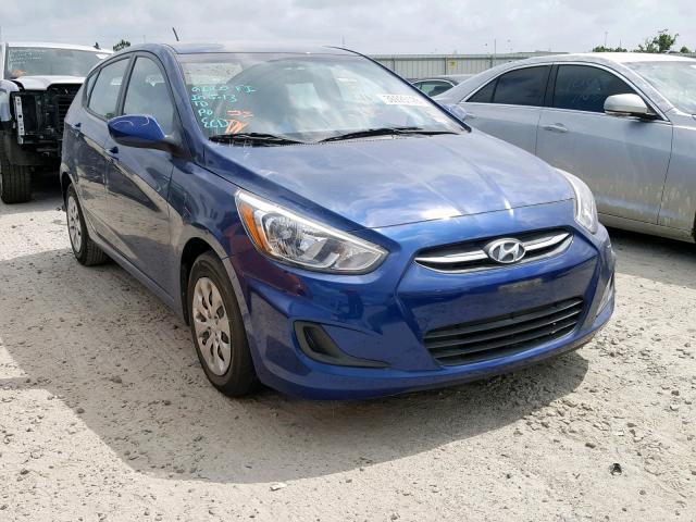 KMHCT5AEXGU259816 - 2016 HYUNDAI ACCENT SE BLUE photo 1