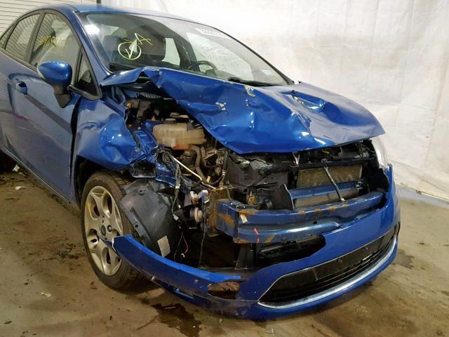 3FADP4CJ9BM203290 - 2011 FORD FIESTA SEL BLUE photo 9